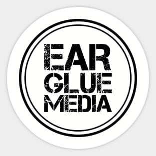 Ear Glue Media Official Logo (Dark) Sticker